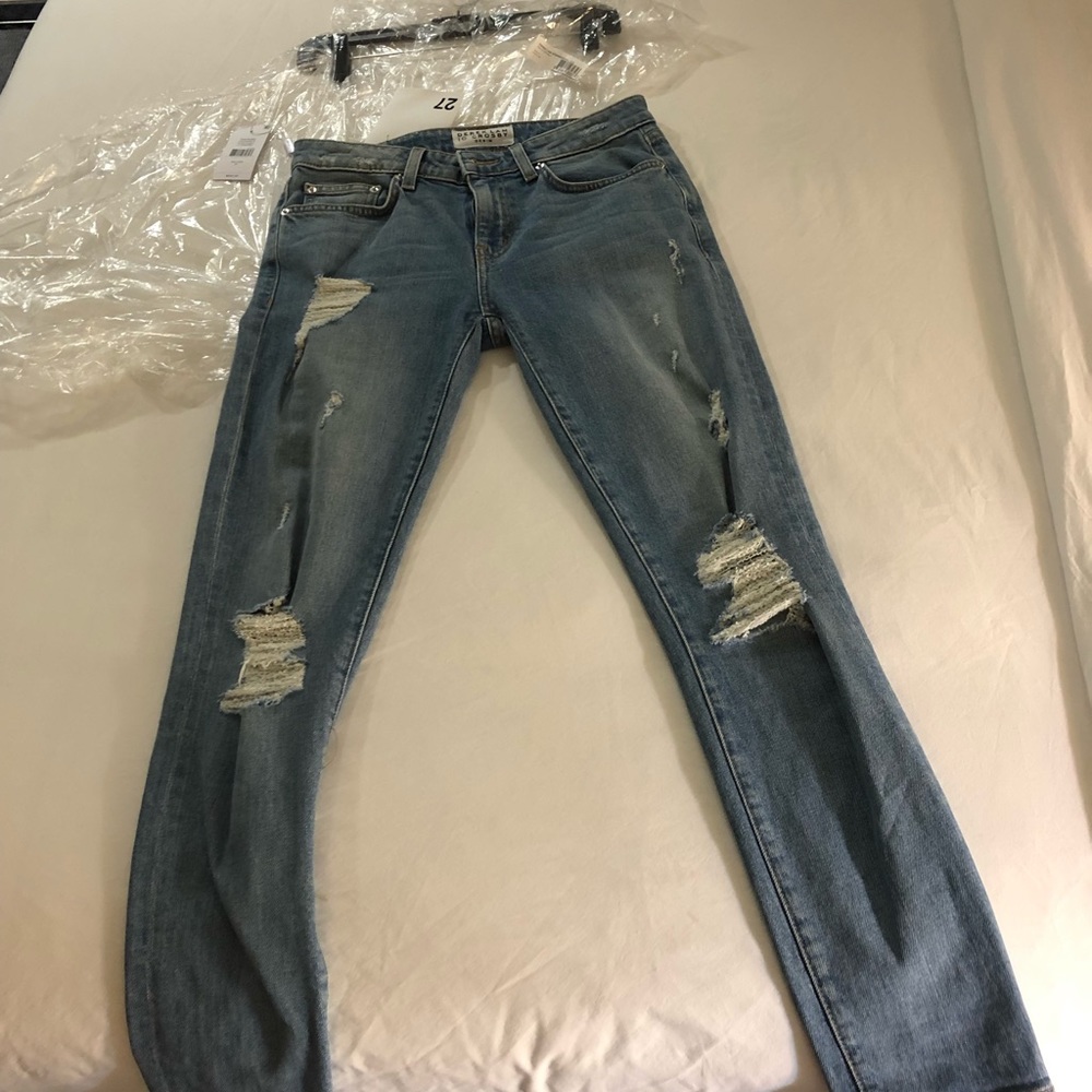 Derek Lam 10 Crosby Devi Light Wash Skinny Leg
